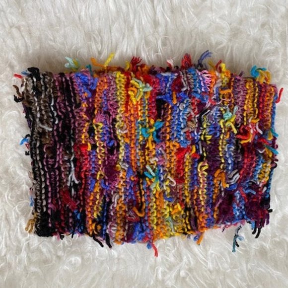 SALE! Hand Dyed Tutti Frutti Cashmere Collar - Picture 3 of 5